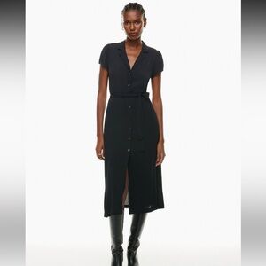 Aritzia Shirt Dress, black, medium